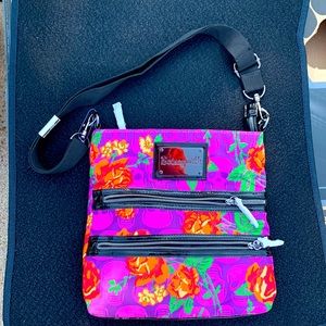 Betsey Johnson purse -skulls and roses